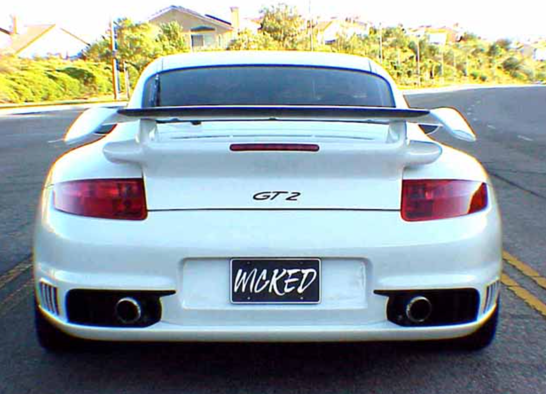 PORSCHE 997 GT2 REAR BUMPER FOR 997 CARRERA AND TURBO – WICKED MOTOR WORKS